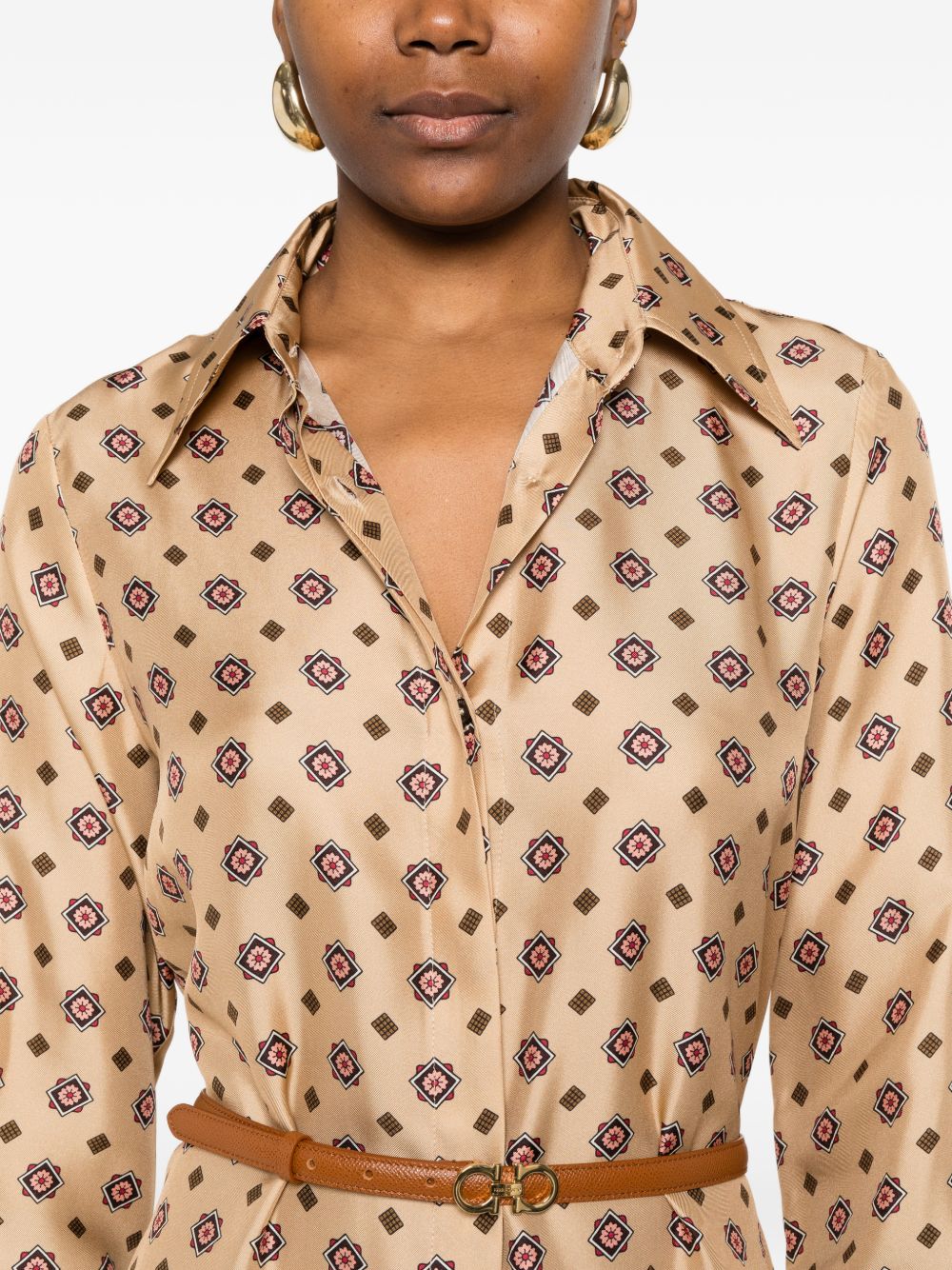 Alberto Biani Dresses Beige Silk