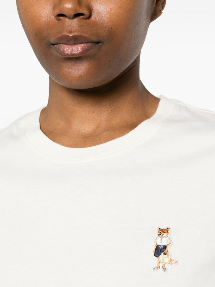 MAISON KITSUNE T-shirts and Polos Ivory Organic Cotton