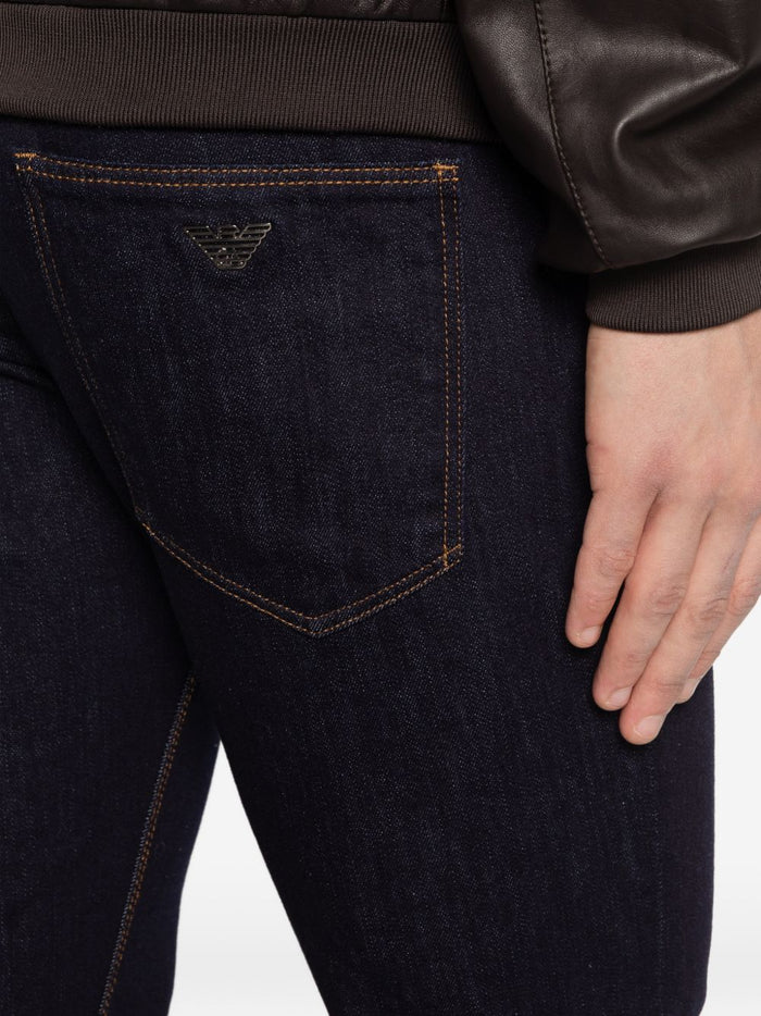 Emporio Armani Jeans Blue Elastane