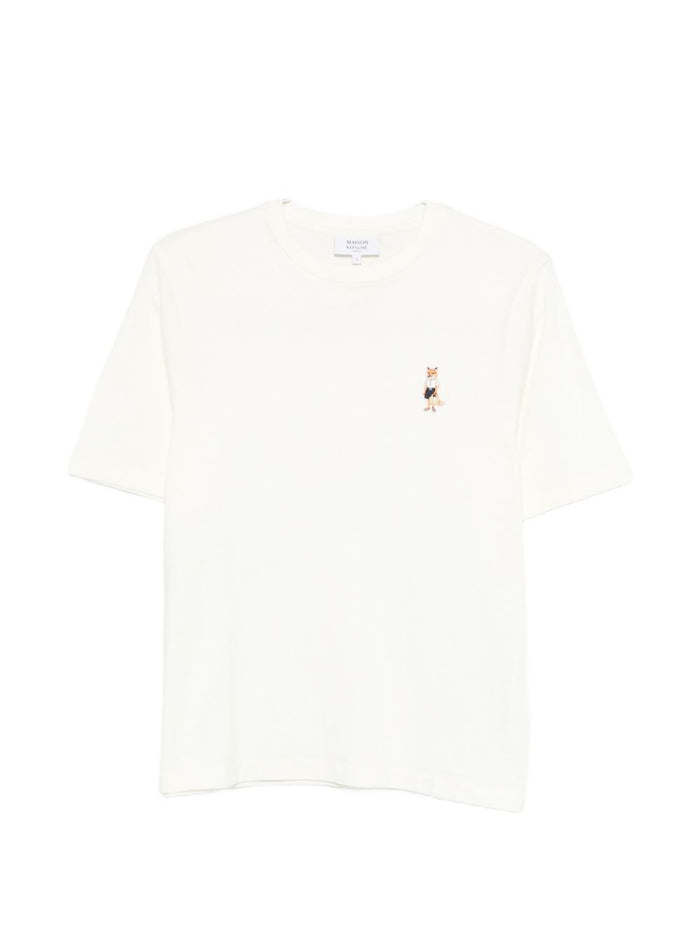 MAISON KITSUNE T-shirts and Polos Ivory Organic Cotton