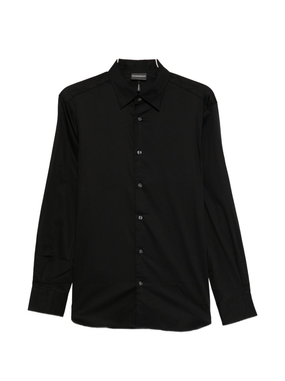 Emporio Armani Shirts Black Elastane