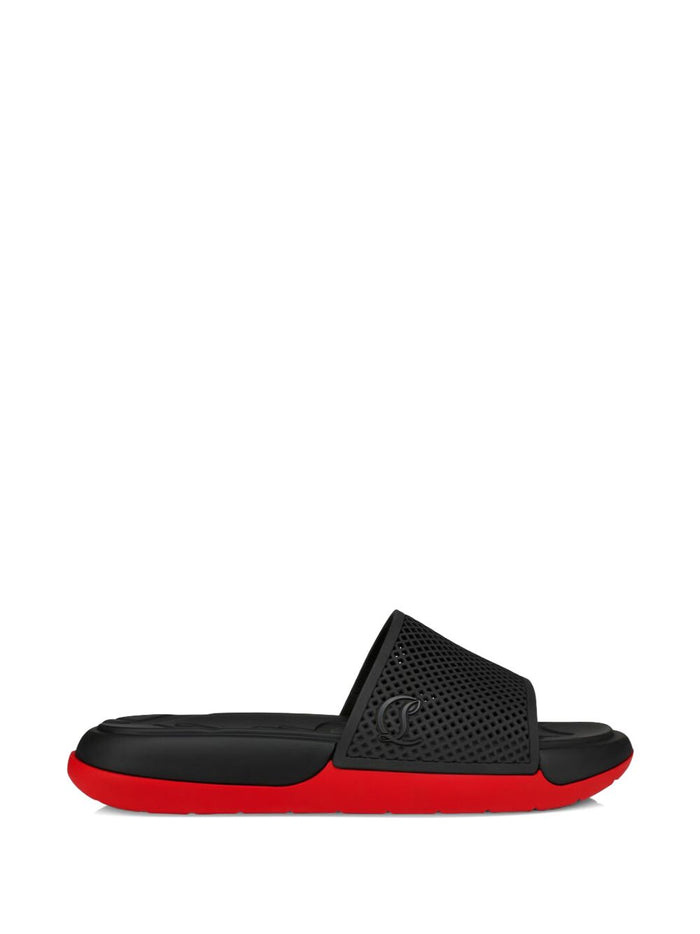 Christian Louboutin Sandals Black Rubber 100 %