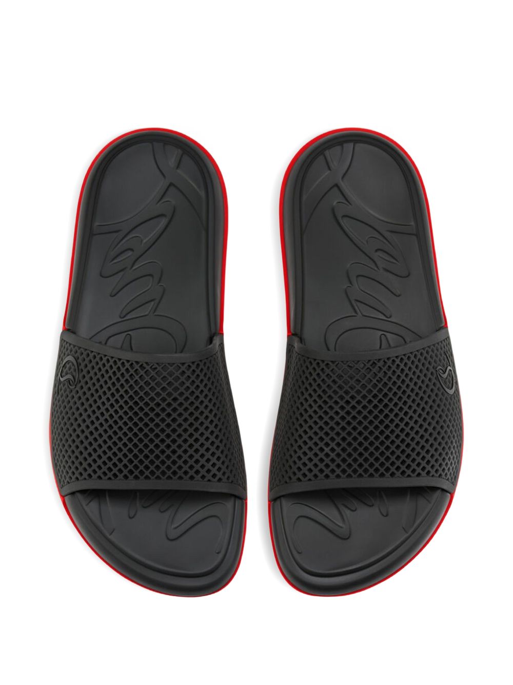 Christian Louboutin Sandals Black Rubber 100 %