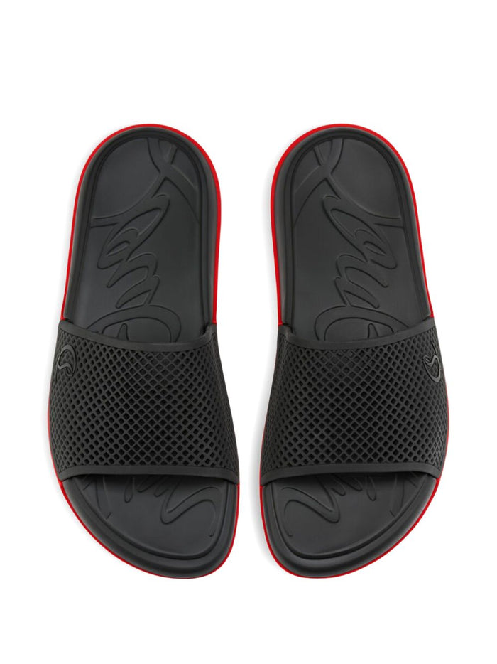 Christian Louboutin Sandals Black Rubber 100 %