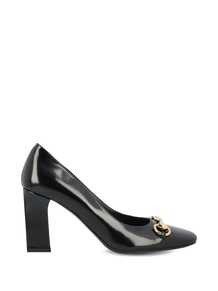 Gucci With Heel Black Calf Skin