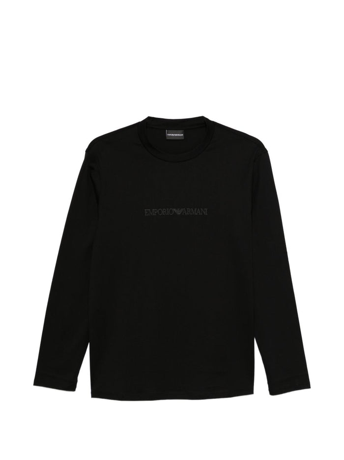 Emporio Armani T-shirts and Polos Black Cotton