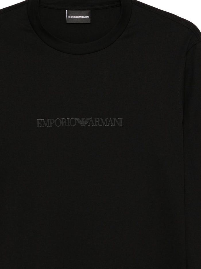 Emporio Armani T-shirts and Polos Black Cotton