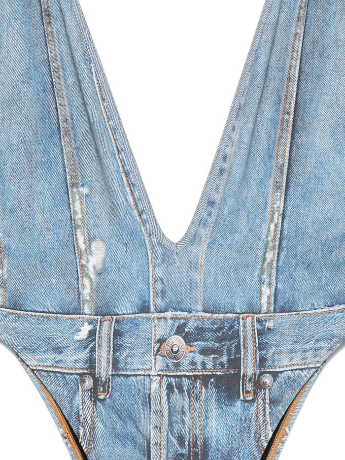 Diesel Sea clothing Clear Blue Elastane Polyester