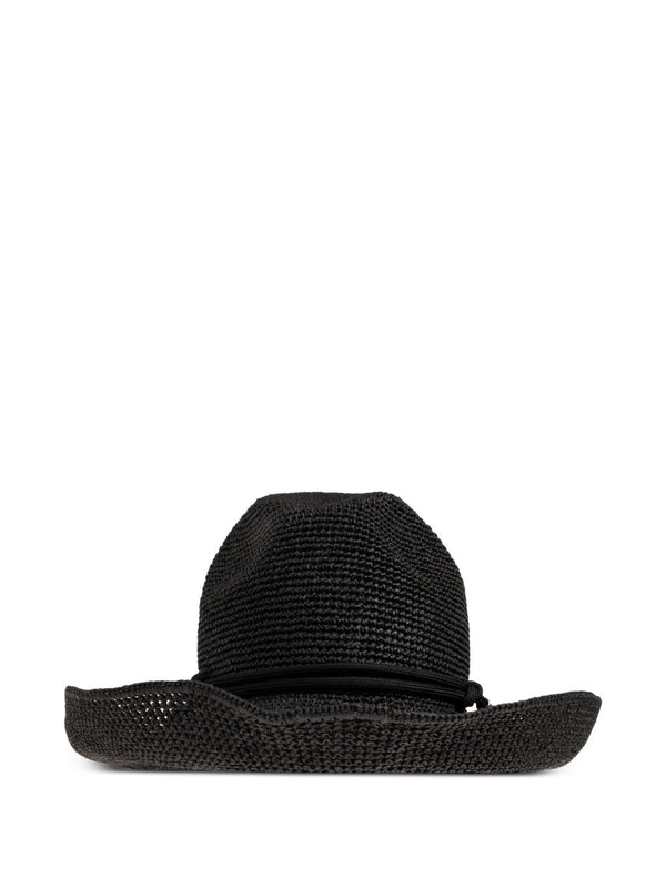 Emporio Armani Natural Cord Sun Crochet Hat