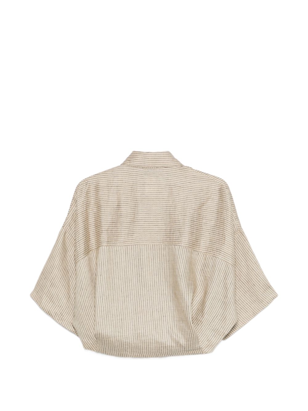 Alysi Shirts Beige Linen Poliammide