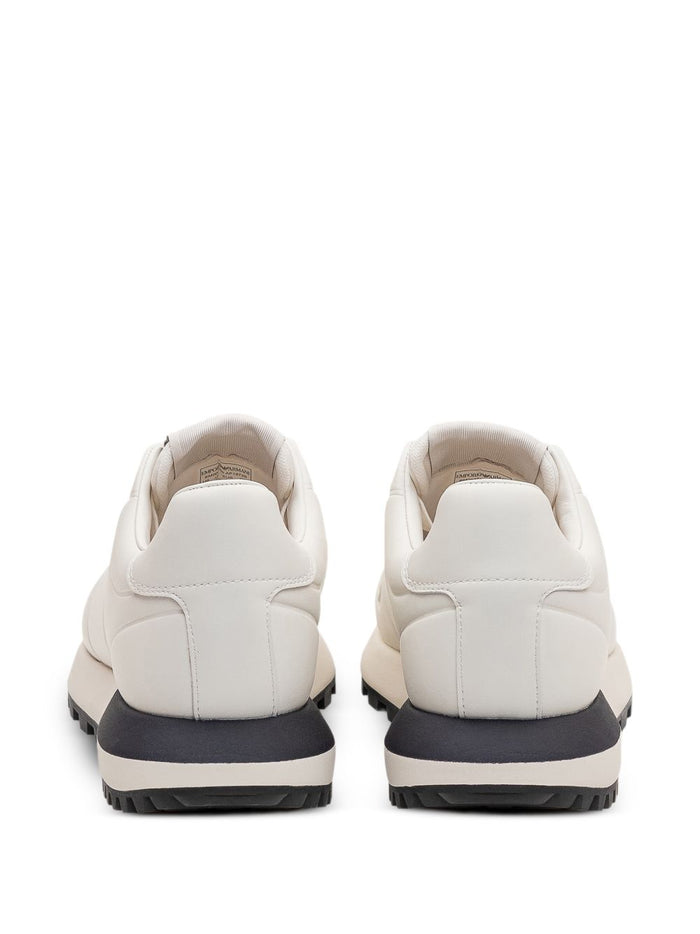 Emporio Armani Sneakers White Bovine Leather