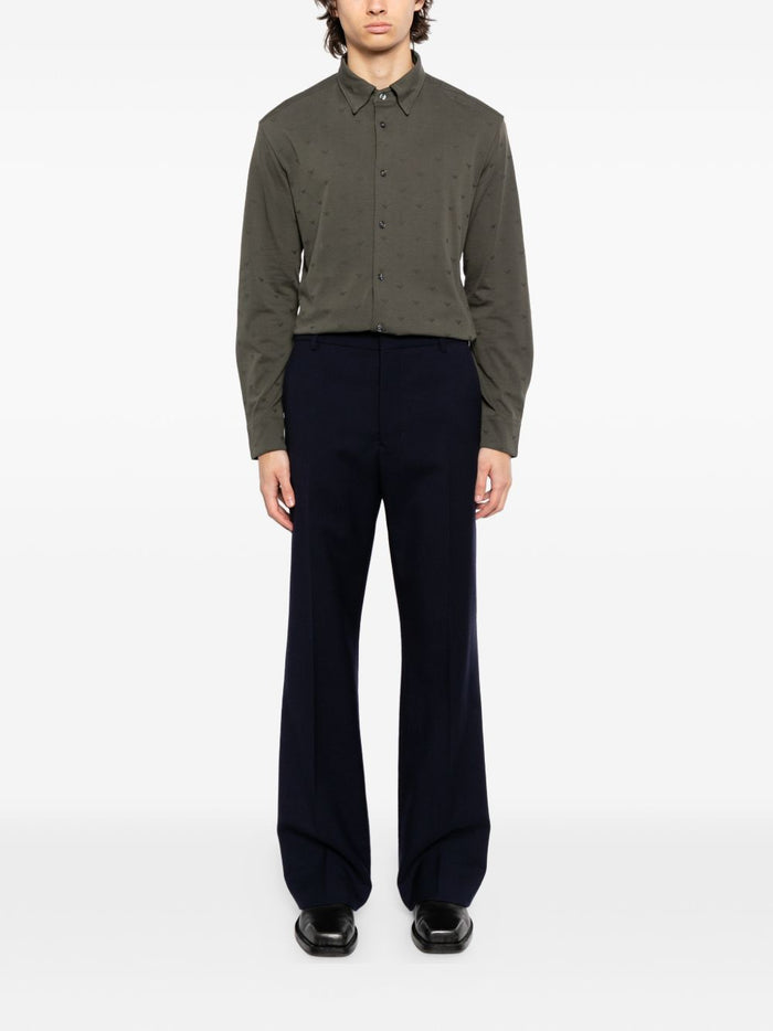 Emporio Armani Shirts Grey Cotton