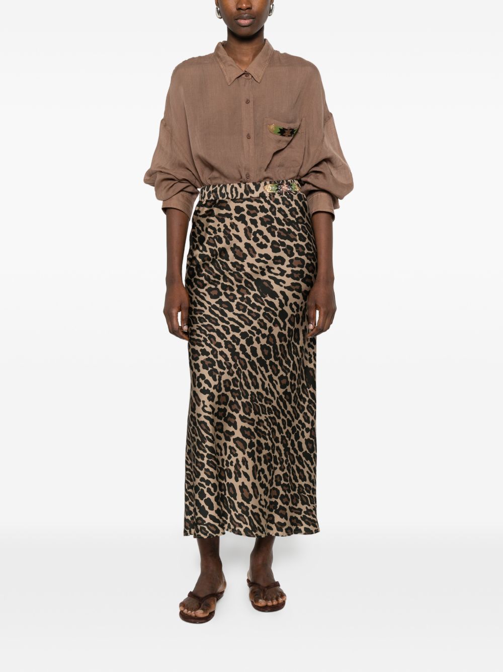 Bazar Deluxe Shirts Brown Lyocell