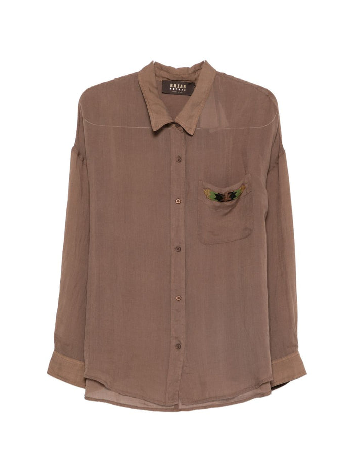 Bazar Deluxe Shirts Brown Lyocell