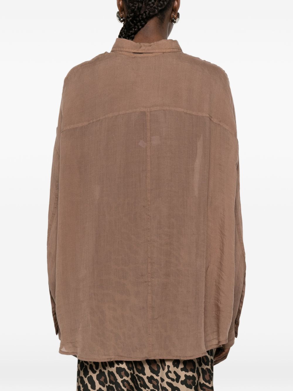 Bazar Deluxe Shirts Brown Lyocell