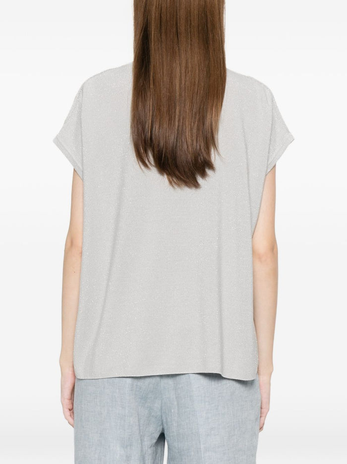 Fabiana Filippi Top Grey Cotton