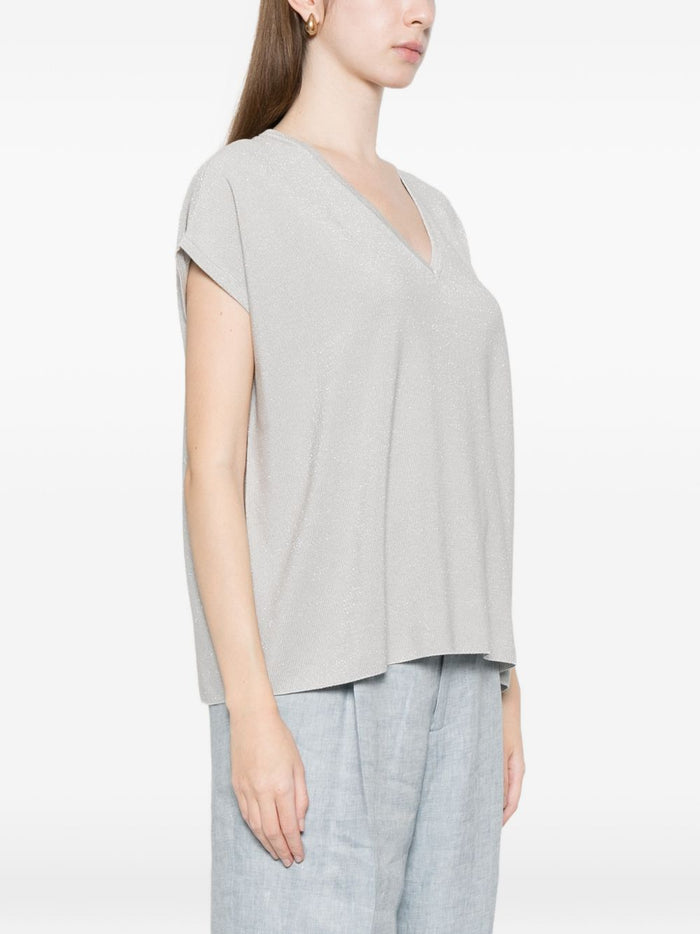 Fabiana Filippi Top Grey Cotton
