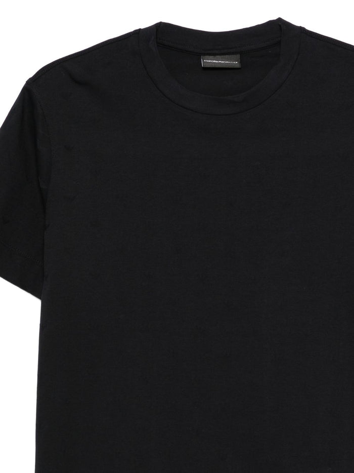 Emporio Armani T-shirts and Polos Blue Cotton