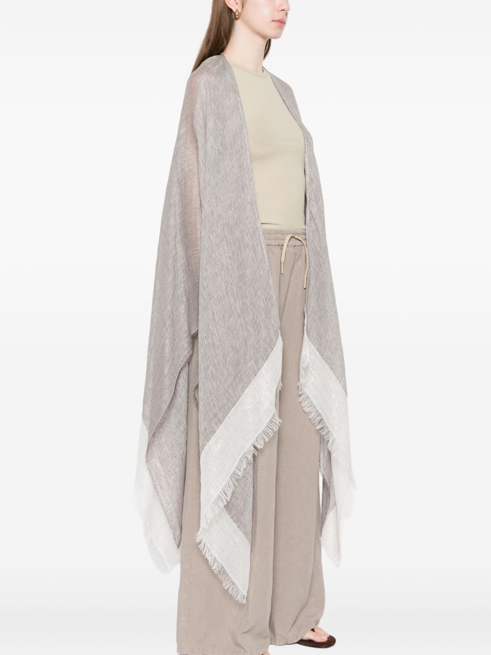 Fabiana Filippi Jackets Light Grey Linen/flax