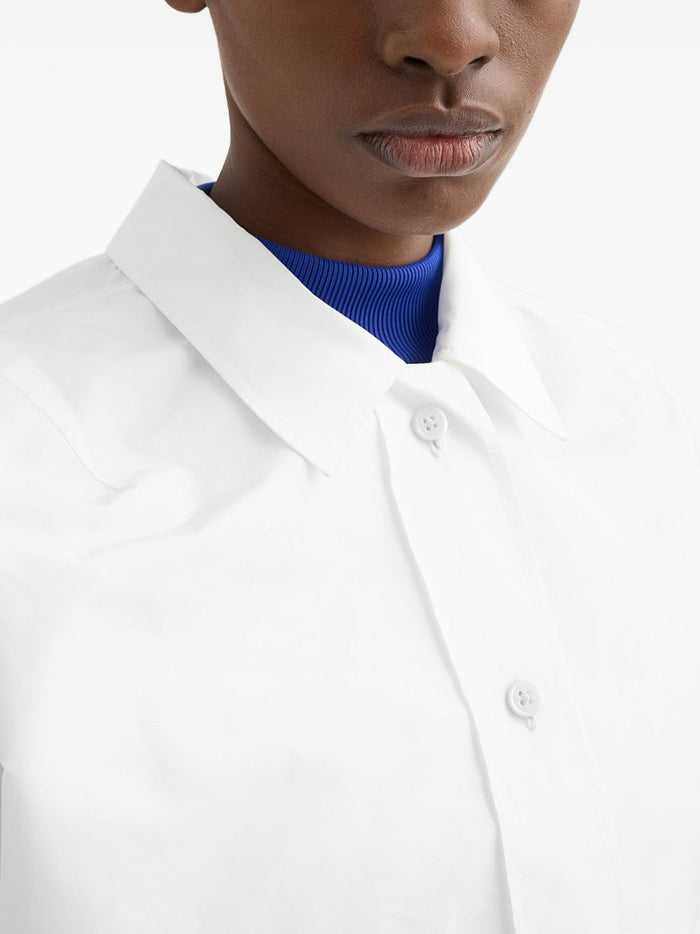 Jil Sander Coats White Polyester