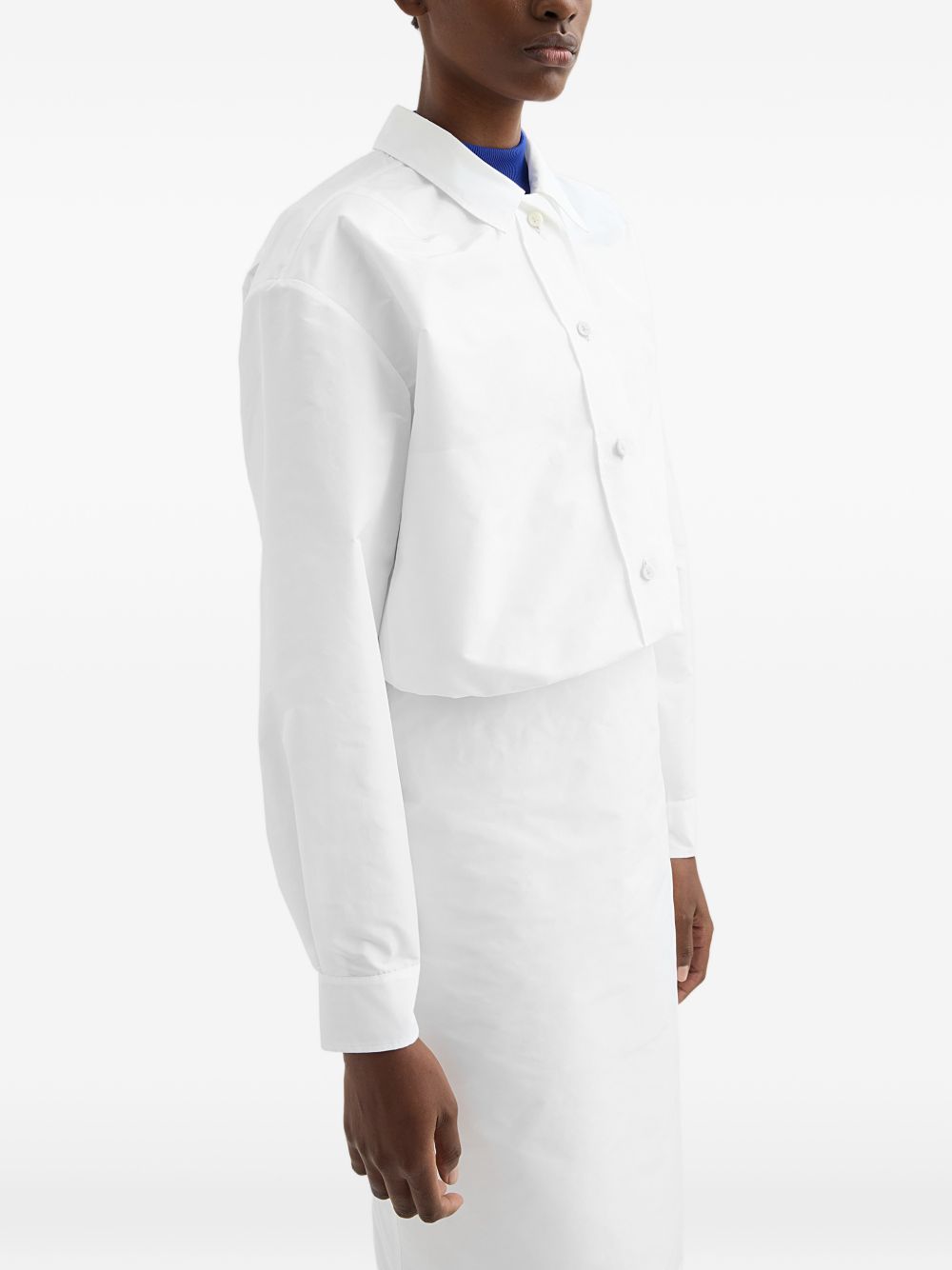 Jil Sander Coats White Polyester