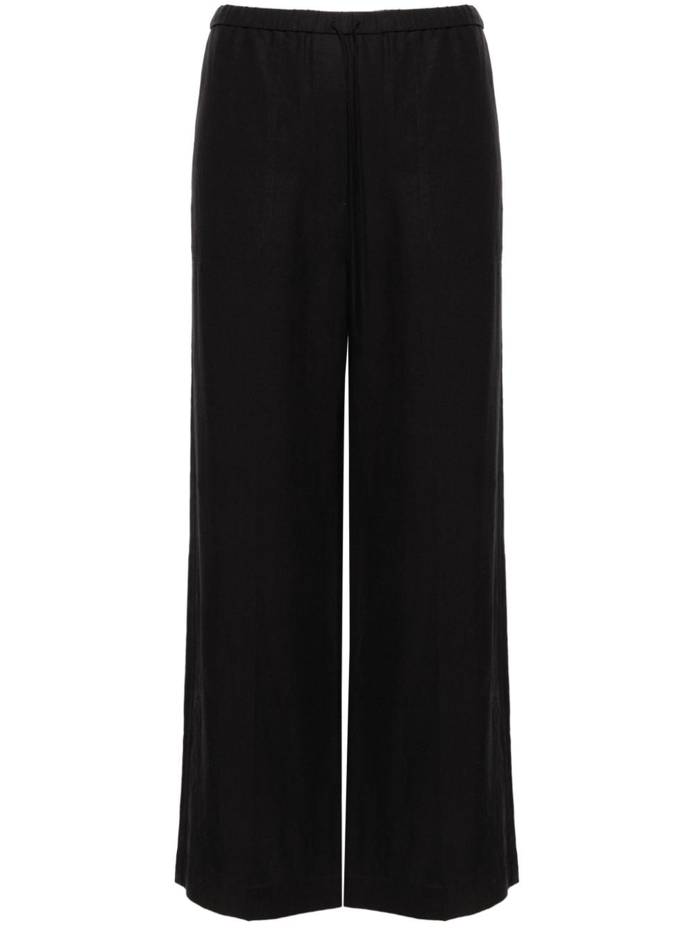 TOTEME MAIN Trousers Black Lyocell 75 % Linen/flax
