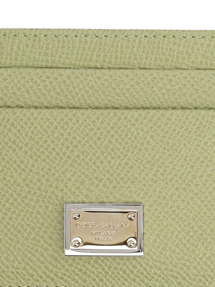 Dolce & Gabbana Wallets Verde Chiaro Calf Laether