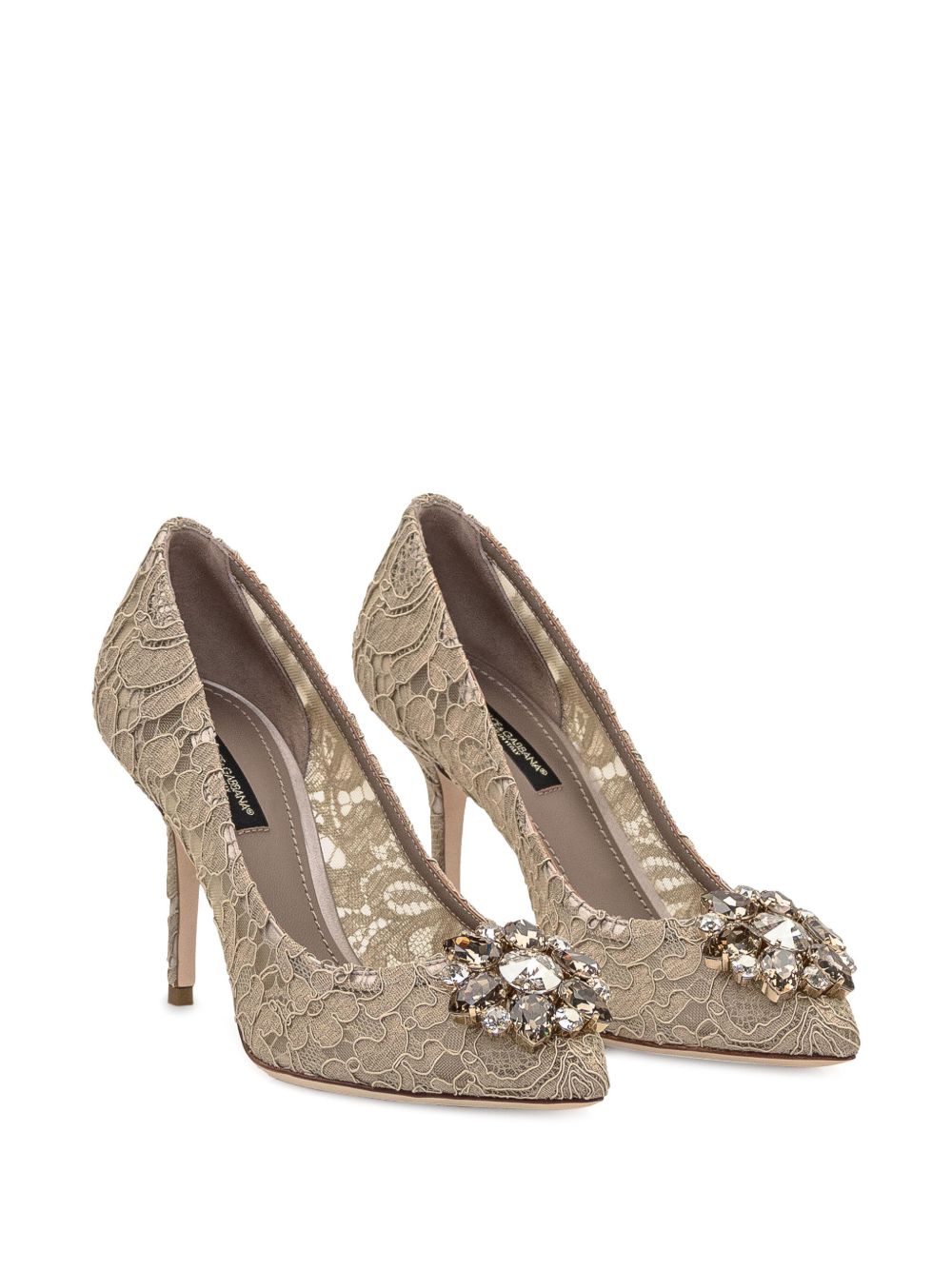 Dolce & Gabbana With Heel Beige Viscose