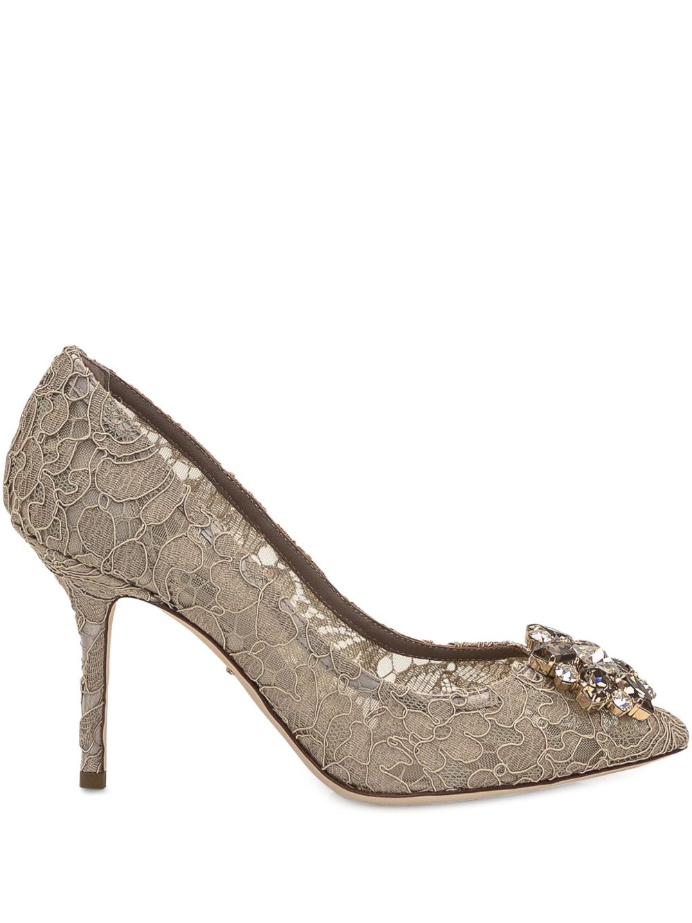 Dolce & Gabbana With Heel Beige Viscose