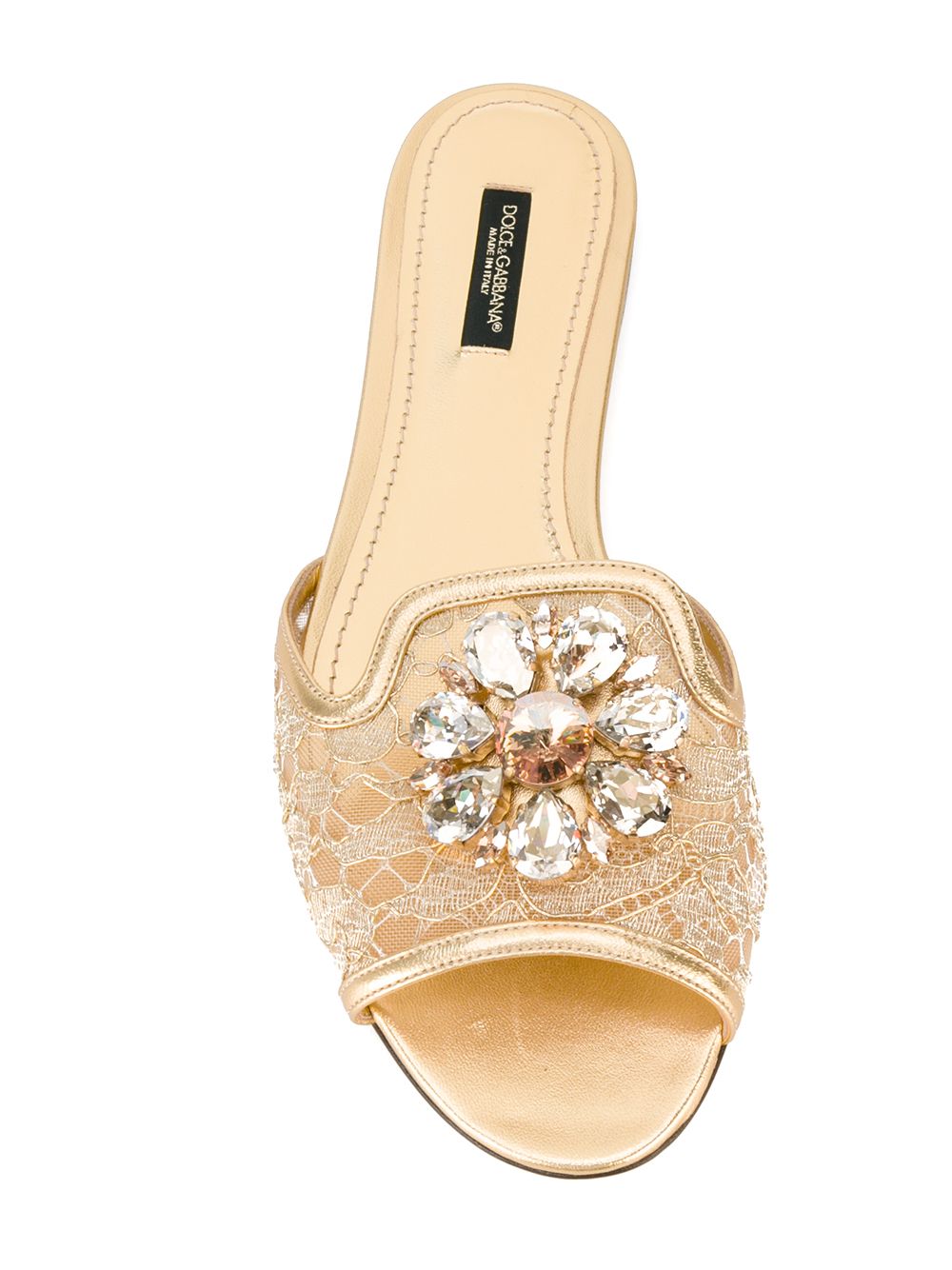 Dolce & Gabbana Sandals Golden Calf Laether