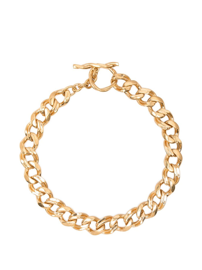 Saint Laurent Bijoux Golden Gold Plated Brass