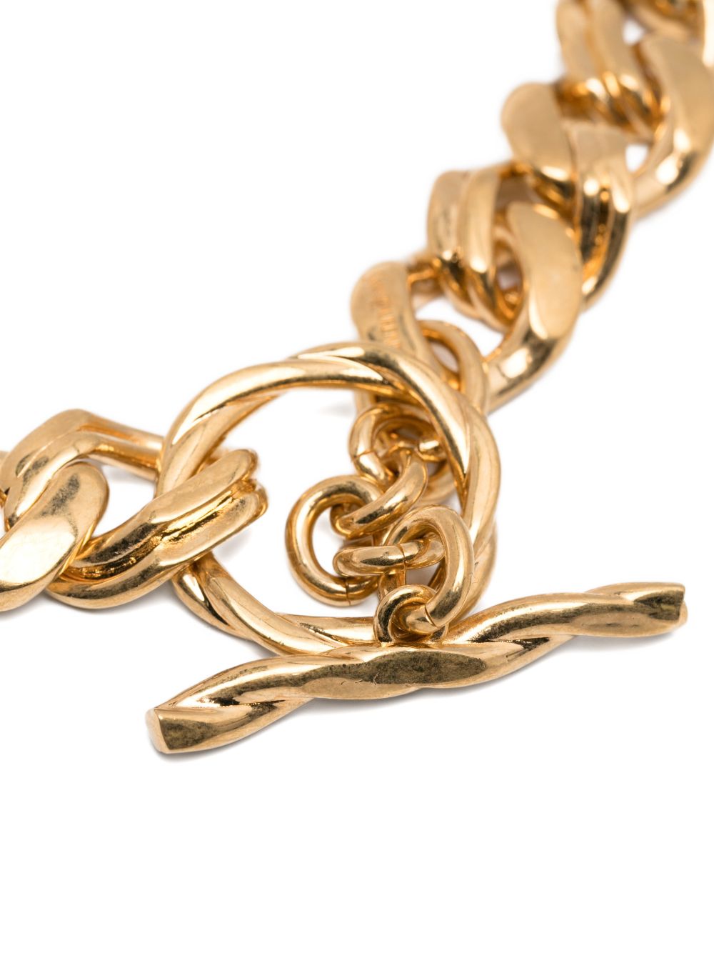 Saint Laurent Bijoux Golden Gold Plated Brass