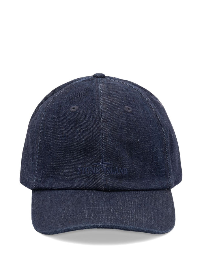 Stone Island Hats Blue Cotone