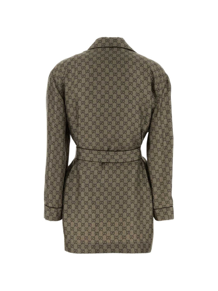Gucci Jackets Brown Silk