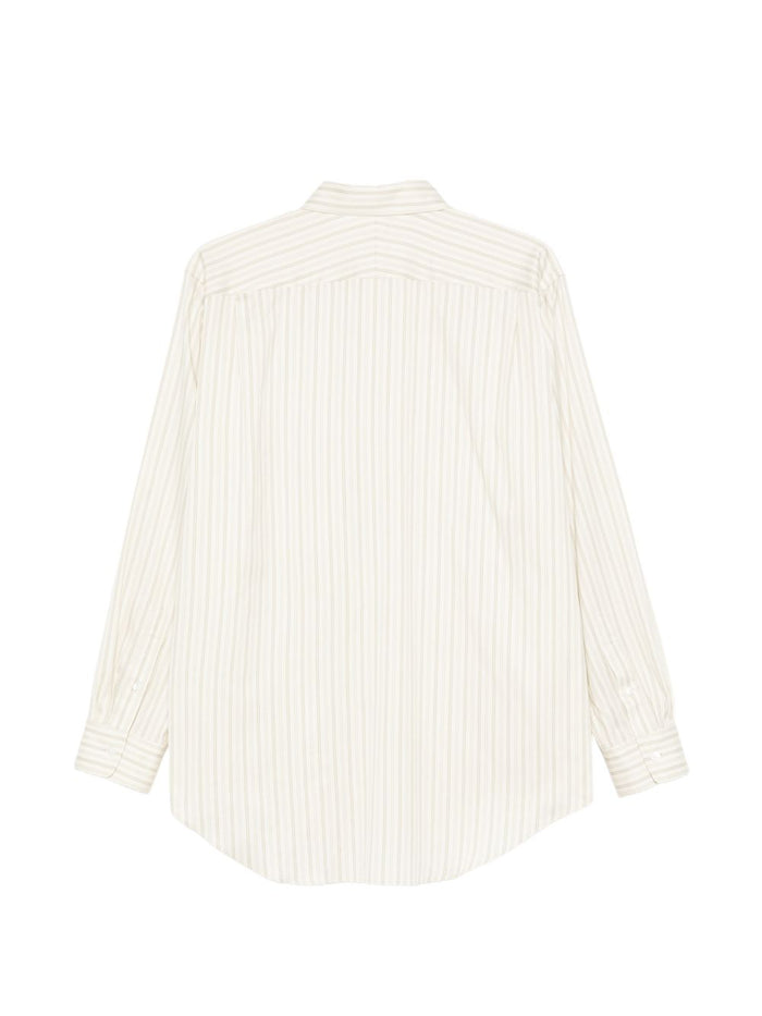 AURALEE Shirts Ivory Cotton Silk