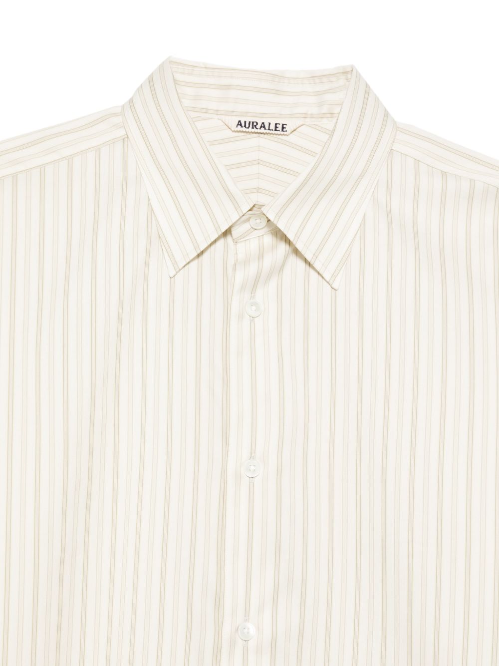 AURALEE Shirts Ivory Cotton Silk