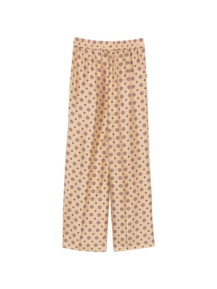Alberto Biani Trousers Beige Outer: Silk