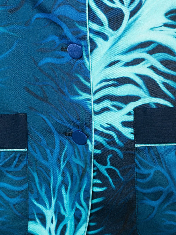 F.R.S . Jackets Blue Silk