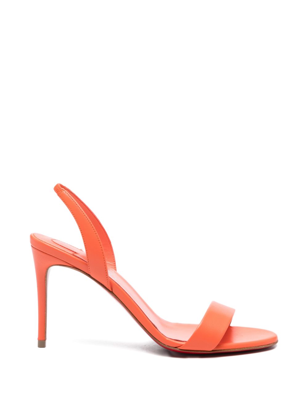 Christian Louboutin Sandals Orange Calf Leather
