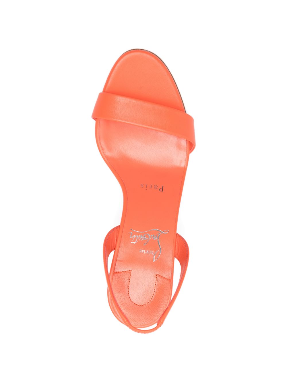 Christian Louboutin Sandals Orange Calf Leather