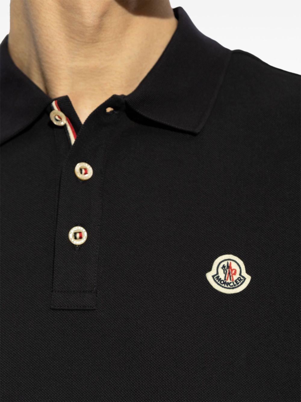 Moncler T-Shirts And Polos Blue Cotton