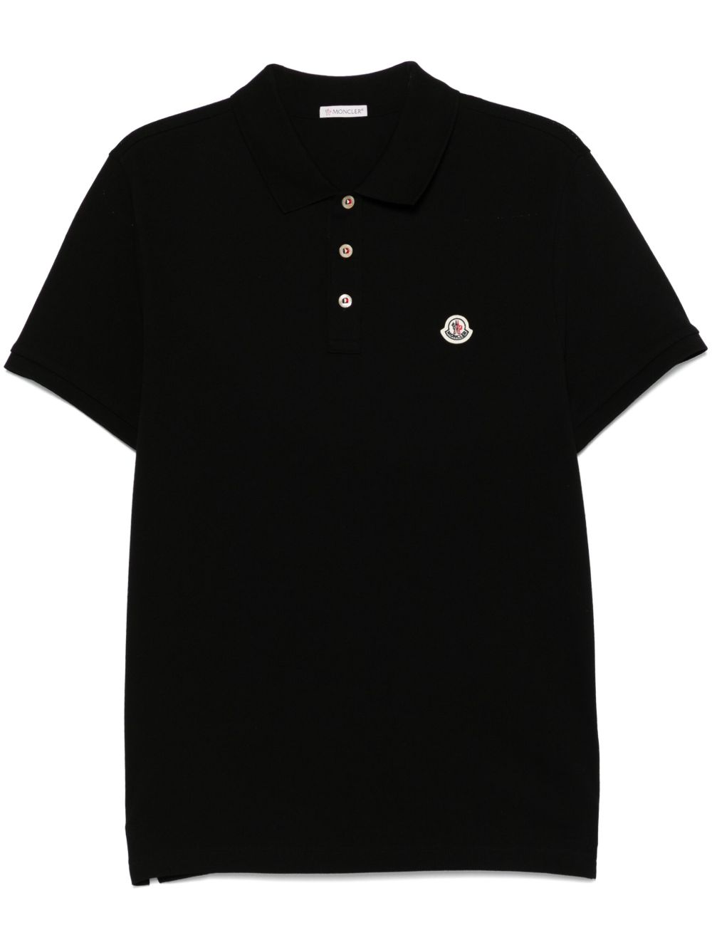 Moncler T-Shirts And Polos Black Cotton