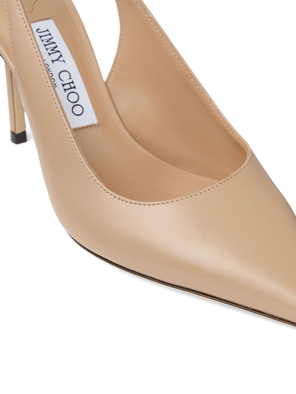 Jimmy Choo With Heel Beige Leather Salpa Metal Plastic