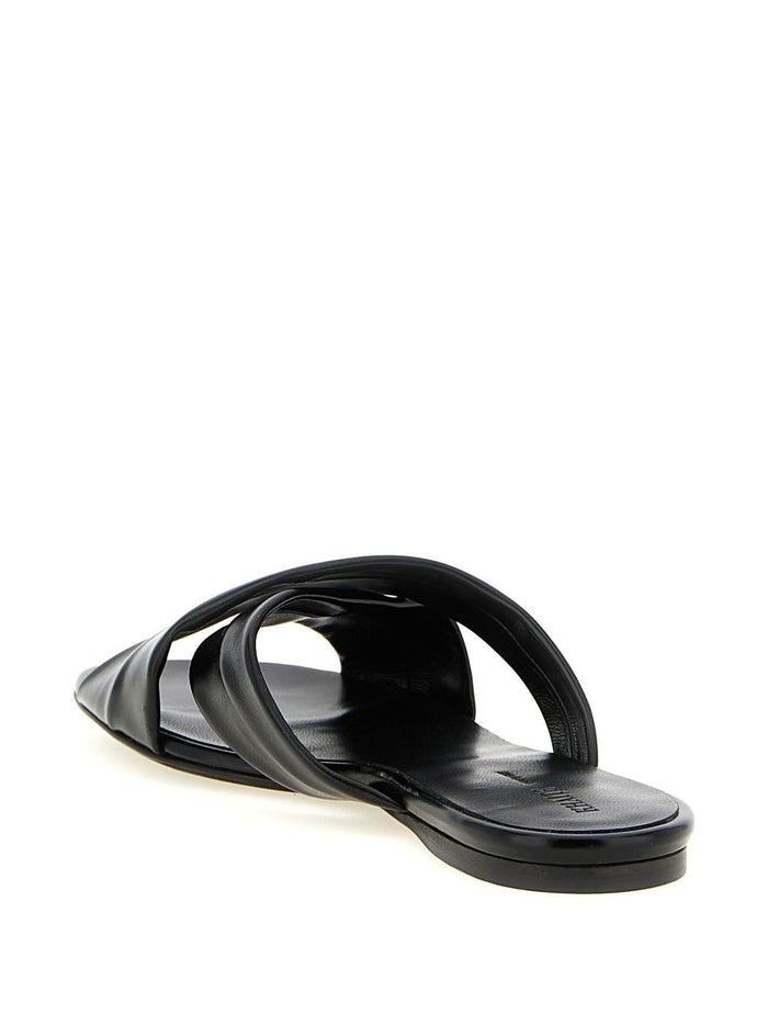 KHAITE Sandals Black Calf Leather