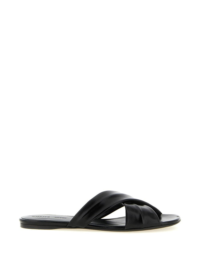 KHAITE Sandals Black Calf Leather