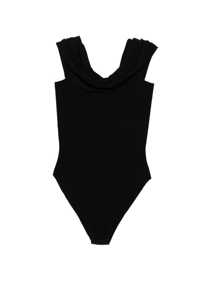 Norma Kamali Top Black Polyester Elastane