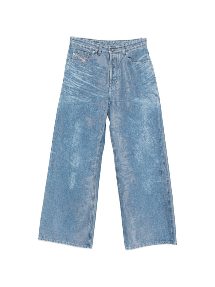Diesel Jeans Clear Blue Cotton Polyester