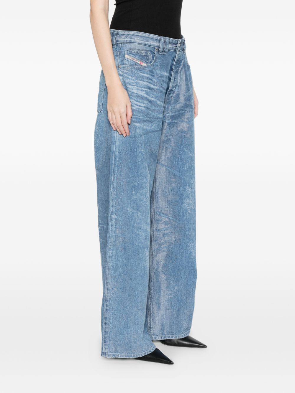 Diesel Jeans Clear Blue Cotton Polyester