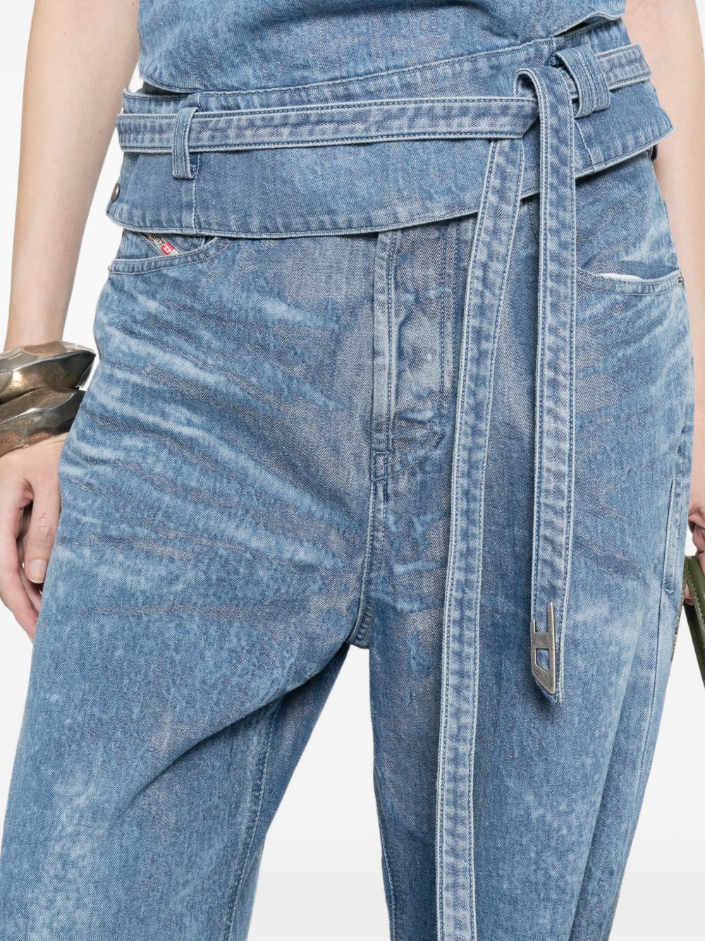 Diesel Jeans Clear Blue Cotton Polyester
