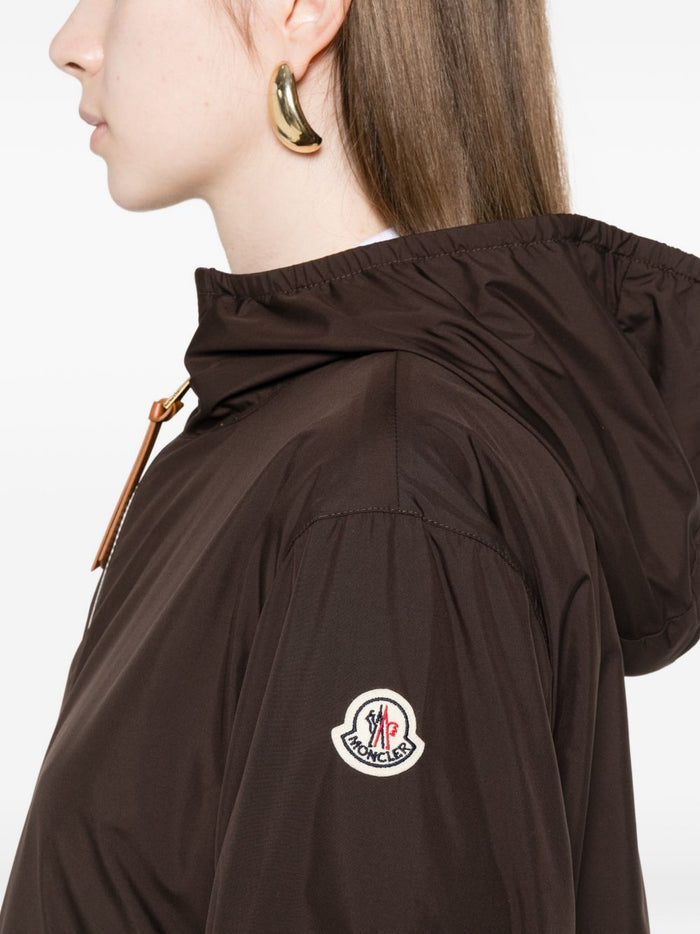 Moncler Coats Brown Polyester